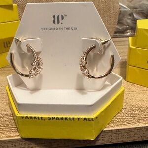 Bomb Party OG Earrings Hoops CZ